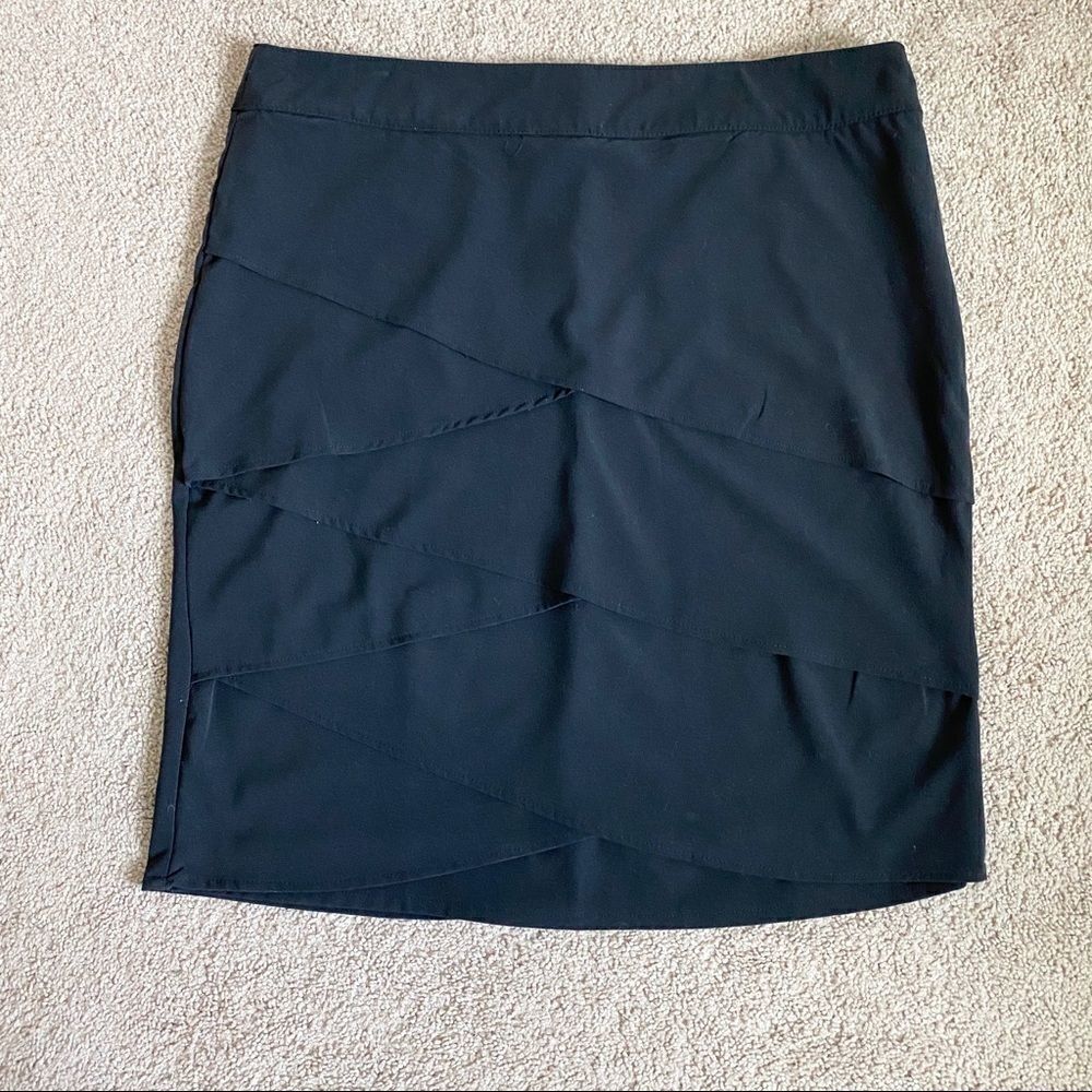 GOLD Flava Black Plus Size Layer Pencil Skirt 24